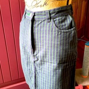 Tommy Hilfiger green/blue plaid mini skirt